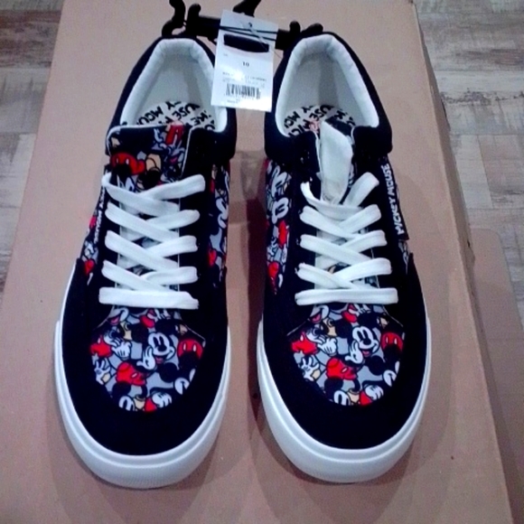 Disney Other - DISNEY Mickey Mouse unisex lace up canvas shoes